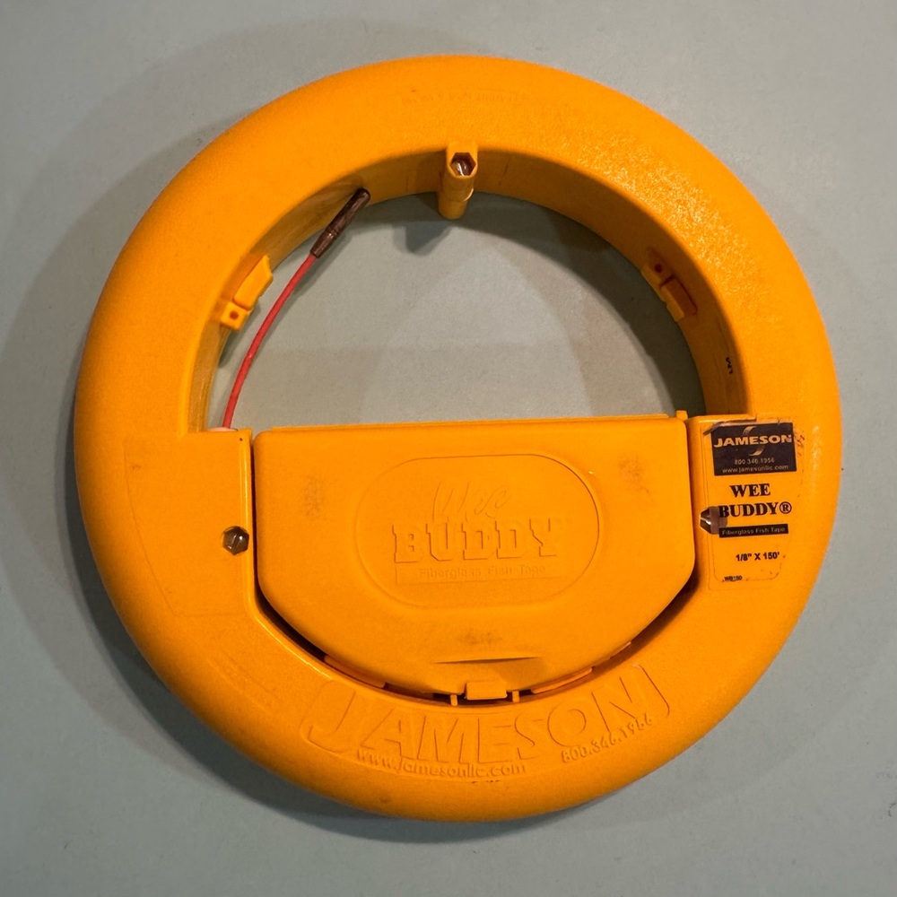 Jameson Wee Buddy 1/8” x 150’ Fiberglass Fish Tape WB150 Tool Kit